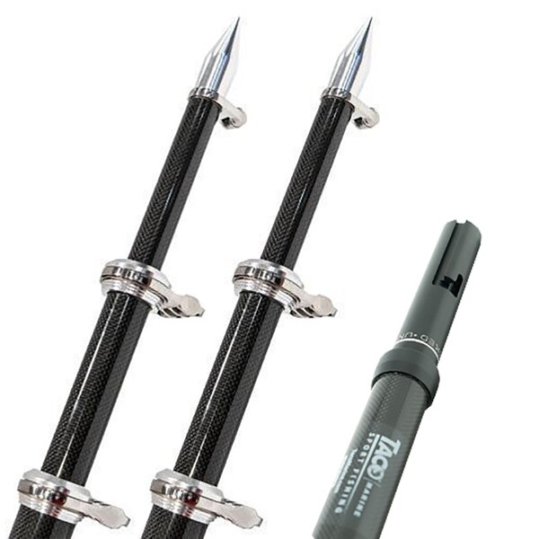 Taco Marine TACO 20, Carbon Fiber Twist &, Lock Outrigger Poles f/GS-450, G OT-4200CF-HD - main